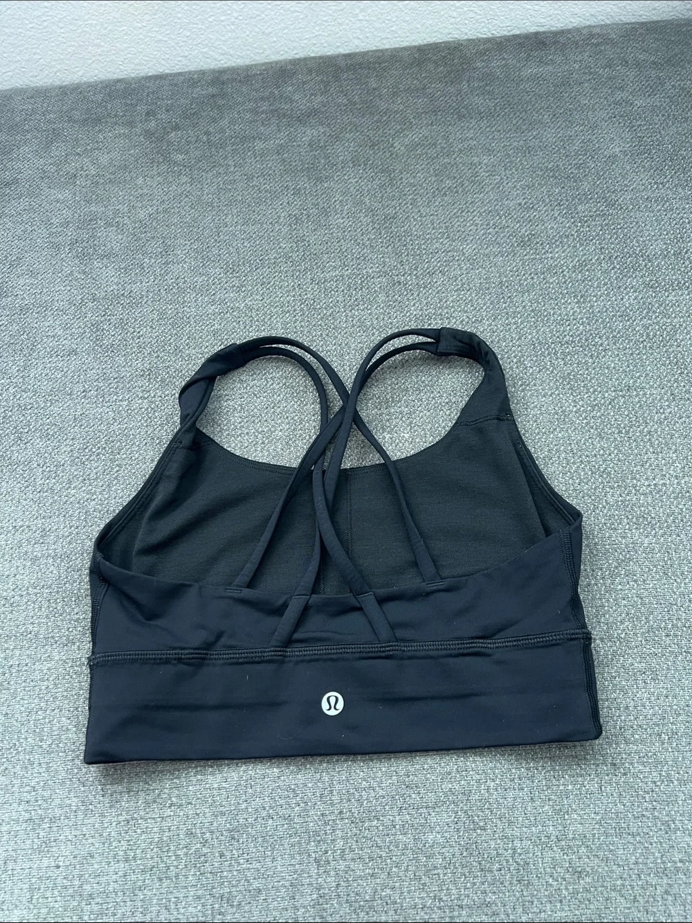 lululemon athletica Black Strappy Crop Sports Bra